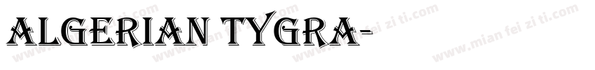 Algerian TYGRA字体转换
